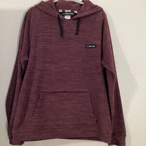 Coalatree Mens Maroon Hoodie Pullover Casual Heathered Long Sleeve Large